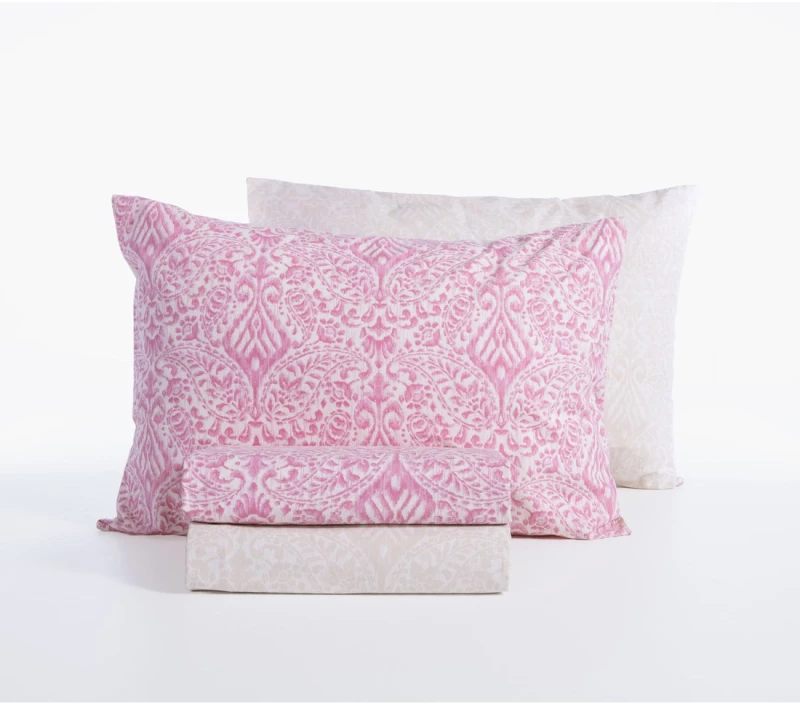 Σετ Σεντόνια King Size με Λάστιχο 4 Τεμαχίων Nef-Nef Jetrix Berry 180x200+35