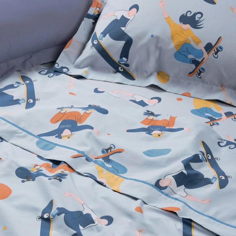 Σετ Παιδικά Σεντόνια Μονά 3 Τεμαχίων Das Kids 4985 Grey 170x260