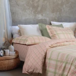 Σετ Σεντόνια Μονά με Λάστιχο 3 Τεμαχίων Das Home 5443 Mint-Pink 120x200+35