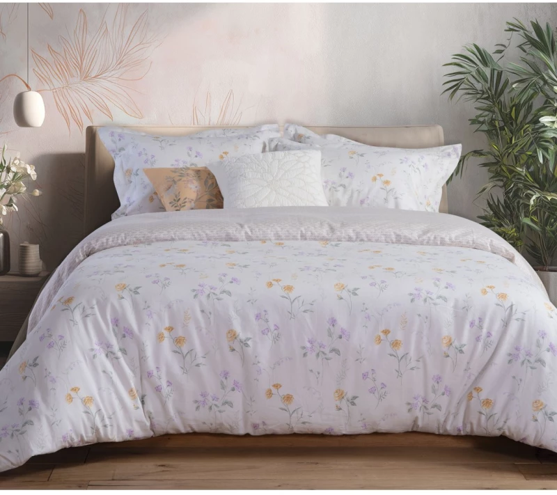 Σετ Σεντόνια King Size 4 Τεμαχίων Nef-Nef Rozaria Ecru 270x280