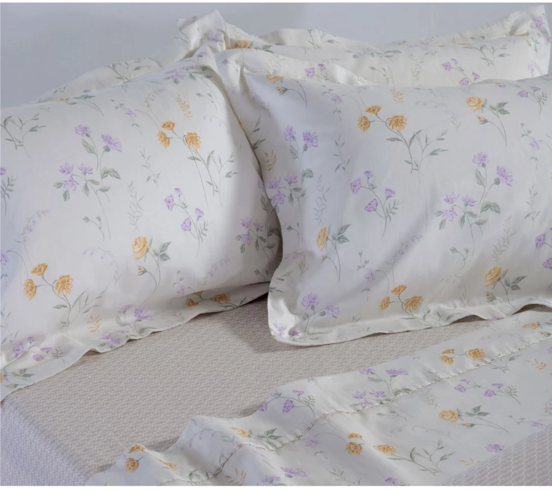 Σετ Σεντόνια King Size 4 Τεμαχίων Nef-Nef Rozaria Ecru 270x280