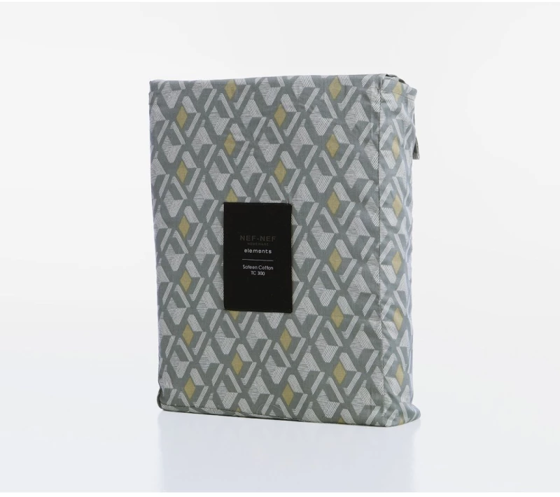 Σετ Σεντόνια Υπέρδιπλα 4 Τεμαχίων Nef-Nef Dominat Silver Grey 240x270