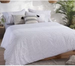 Σετ Σεντόνια Διπλά 4 Τεμαχίων Nef-Nef Donter 26 Ecru/Anthracite 200x270