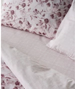 Σετ Σεντόνια Μονά 3 Τεμαχίων Kentia Yuli 18 Old Rose- White 160x270