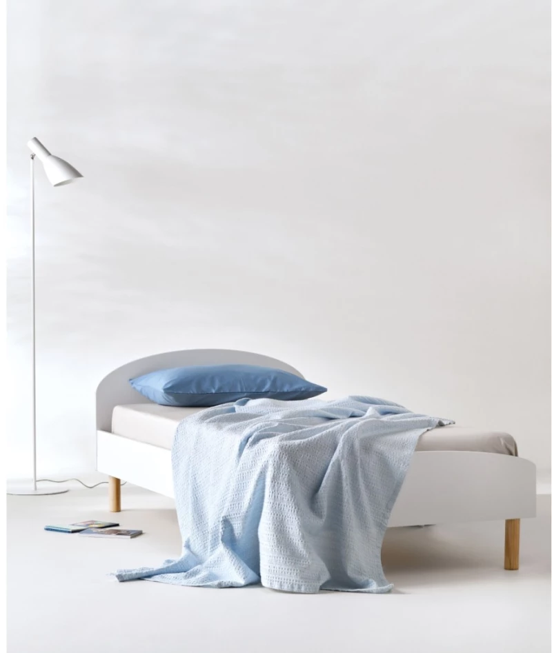 Κουβέρτα Κούνιας kentia Emery 19 Baby Blue 100x140