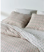 Κουβερλί Μονό Kentia Trubi 14 Green- Pink- White 160x240
