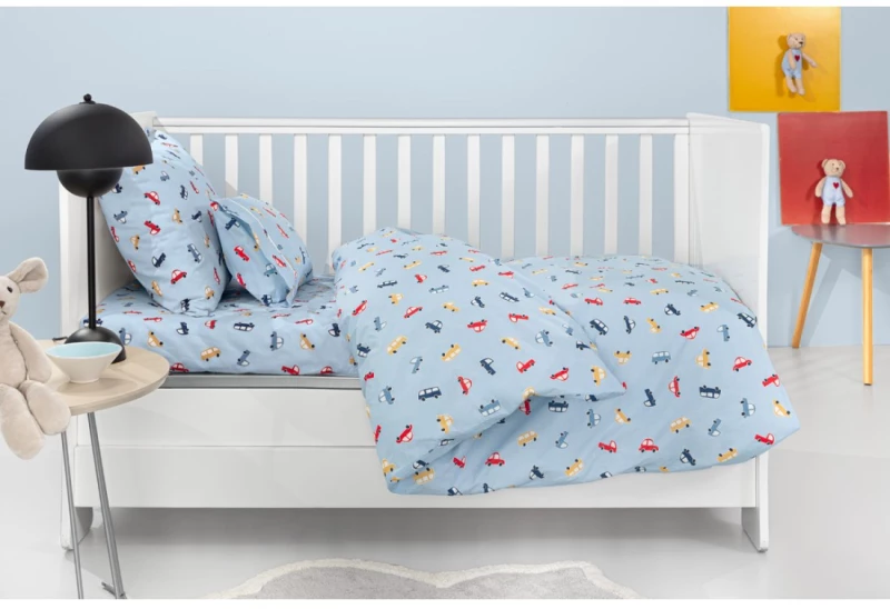 Σετ Σεντόνια Κούνιας Guy Laroche Bebe Roadtrip Sky 115x170