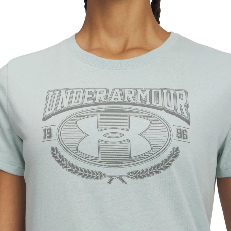 UNDER ARMOUR W  VARSITY SS T-SHIRT  (6010592-477) (6010592-477)