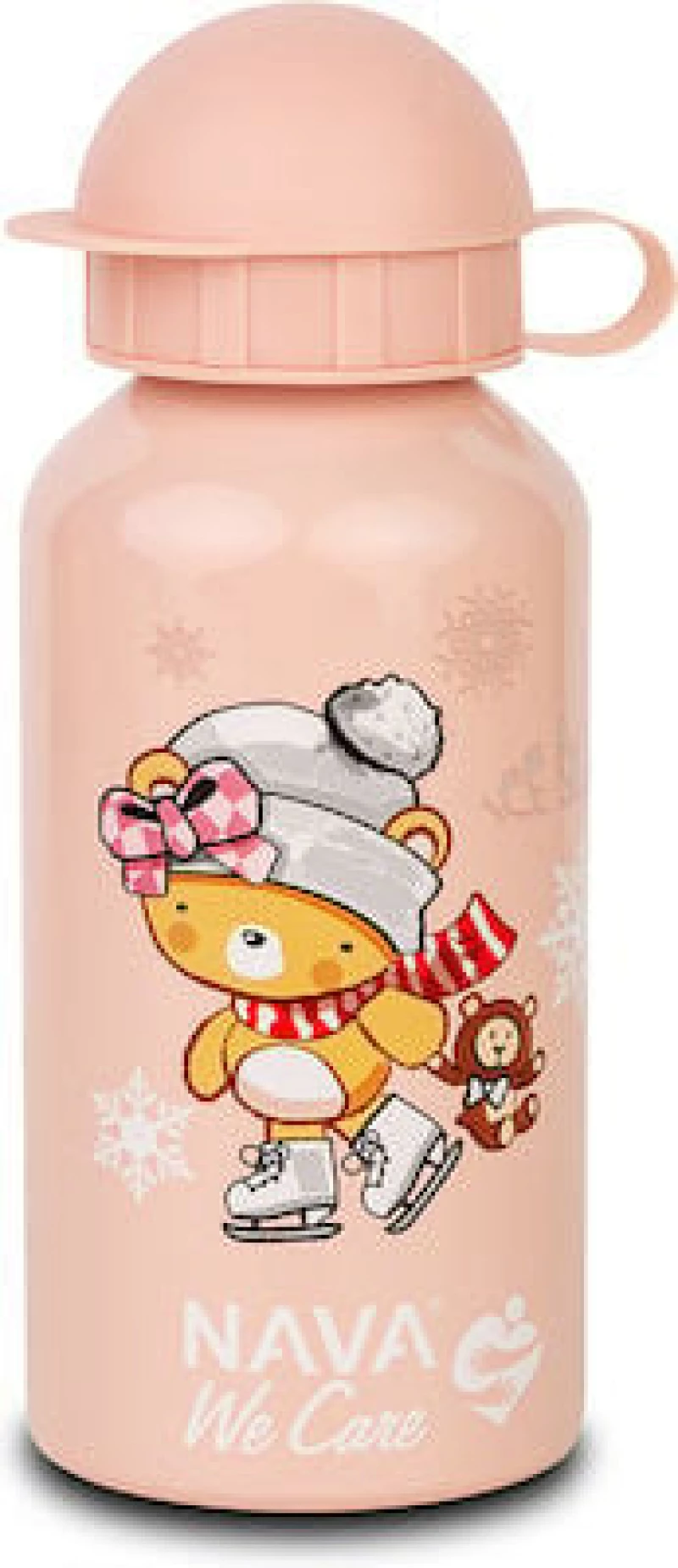 NAVA Μπουκάλι Αλουμινίου We Care Σε Ροζ Χρώμα 400ml (10-125-010)