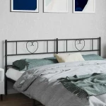 vidaXL Ανταλλακτικό κεφαλάρι Μαύρο 180 εκ. Μεταλλικό