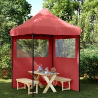 vidaXL Σκηνή Πάρτυ Μπορντό 200 x 200 x 306 εκ. Ύφασμα Όξφορντ