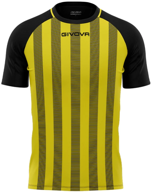 GIVOVA GIVOVA INTERLOCK SHIRT TRATTO BLK/YEL MA031-1007