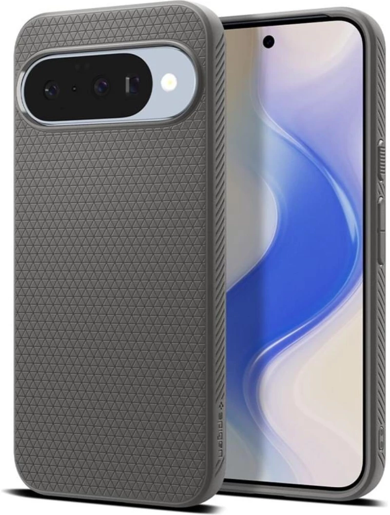 Θήκη Google Pixel 10 / 10 Pro Spigen Liquid Air MagFit Σιλικόνης με MagSafe Qi2 - Marble Gray (ACS09697)