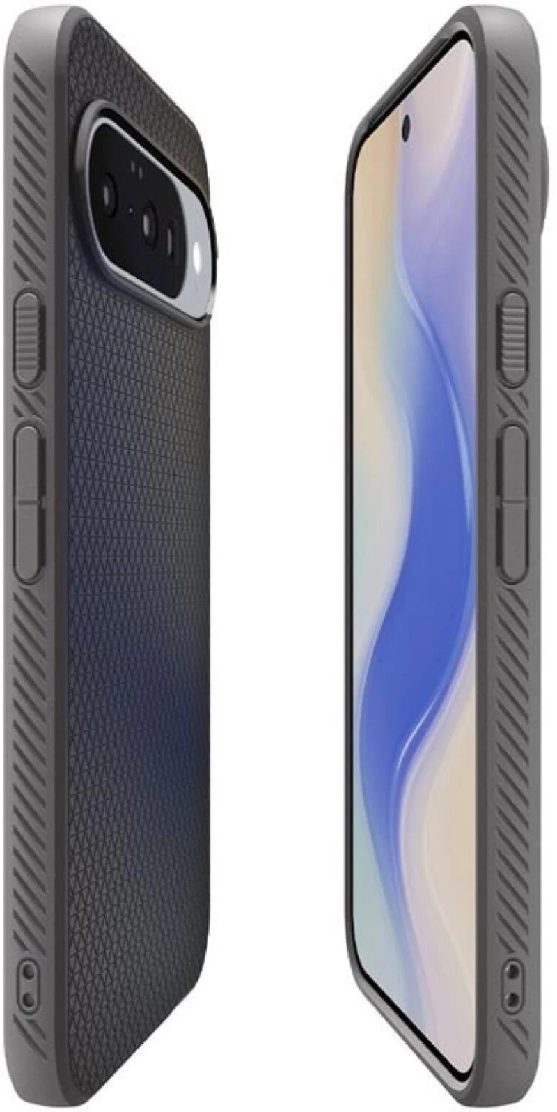 Θήκη Google Pixel 10 / 10 Pro Spigen Liquid Air MagFit Σιλικόνης με MagSafe Qi2 - Marble Gray (ACS09697)