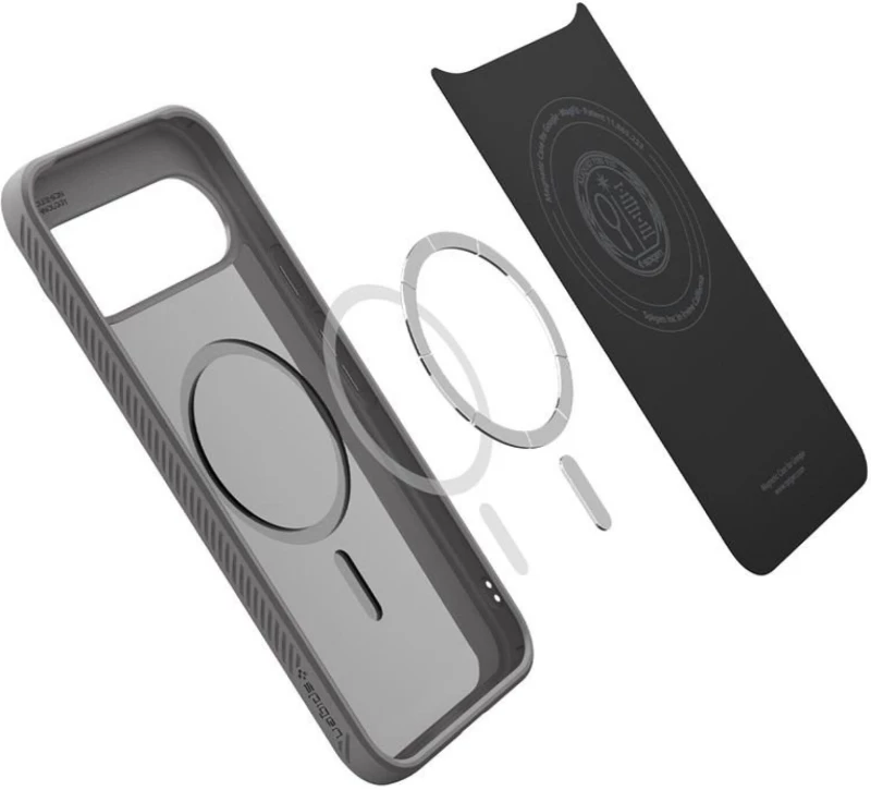Θήκη Google Pixel 10 / 10 Pro Spigen Liquid Air MagFit Σιλικόνης με MagSafe Qi2 - Marble Gray (ACS09697)