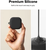 Θήκη Samsung Galaxy Buds 4 / 4 Pro Ringke Silicone Σκληρή - Black (8800328816763)