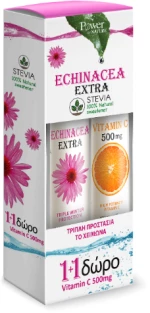 POWER HEALTH promo echinacea extra 24eff. tabs + δώρο vitamin C 500mg 20eff. tabs