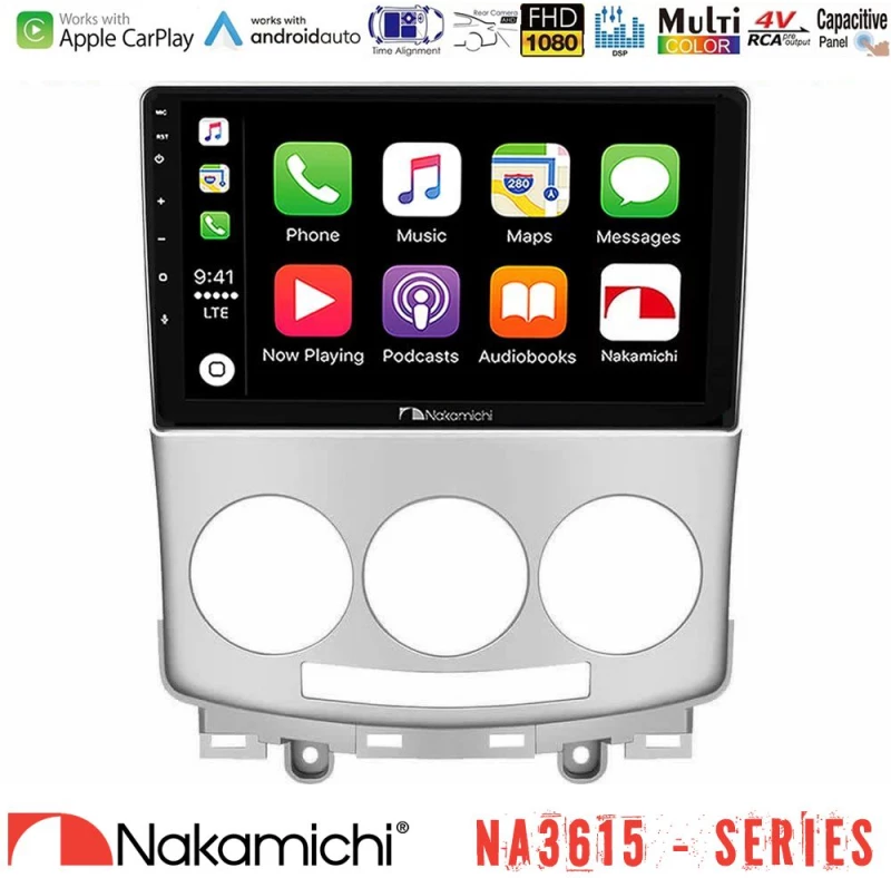 Nakamichi NA3615 Series Με Wireless Carplay & Android Auto  Mazda 5 2004-2010 Media Station Tablet 9"