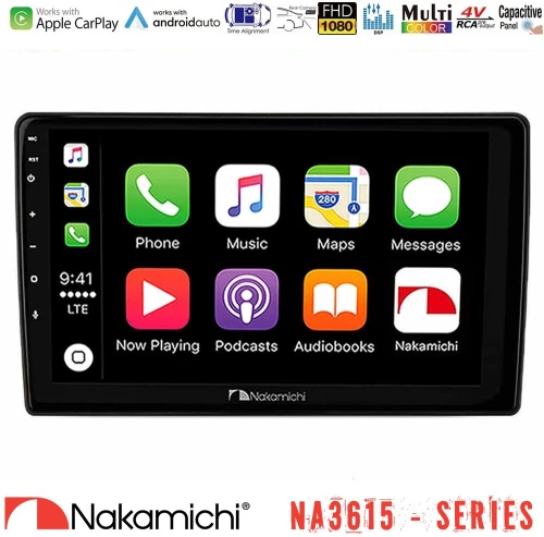Nakamichi NA3615 Series Με Wireless Carplay & Android Auto  Toyota Yaris 1999 - 2006 Media Station Tablet 9"