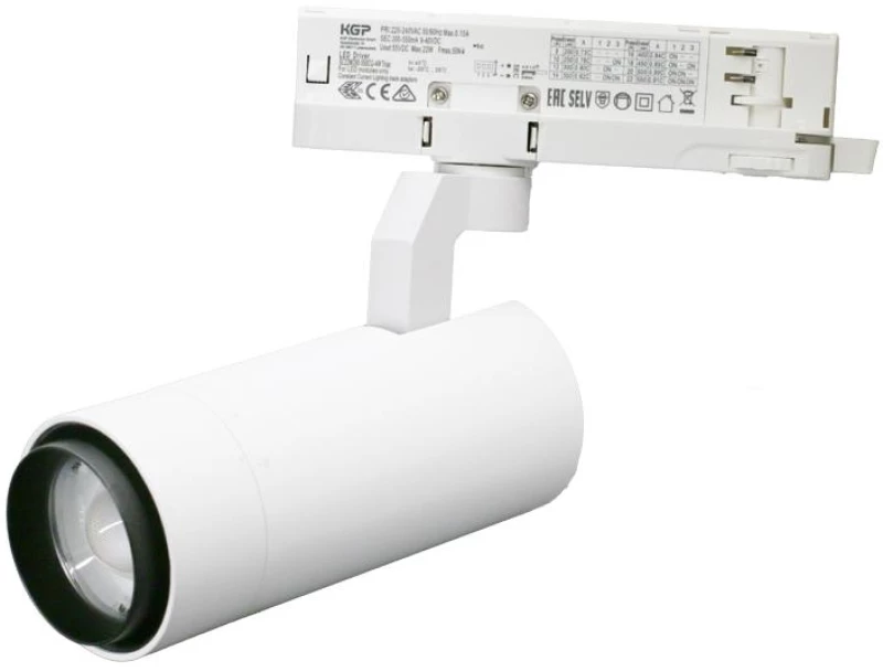 Adeleq Σποτ Ράγας 4 Γραμμών LED 20W 230V 3000K Ρυθμιζόμενης Δέσμης Ντιμαριζόμενο Λευκό 23-5200009