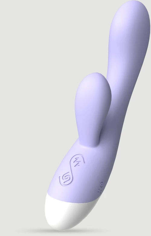 Rabbit Δονητής Σιλικόνης Smooth Classy Strong Dual Motor Silicone Rabbit Vibrator - Βιολετί