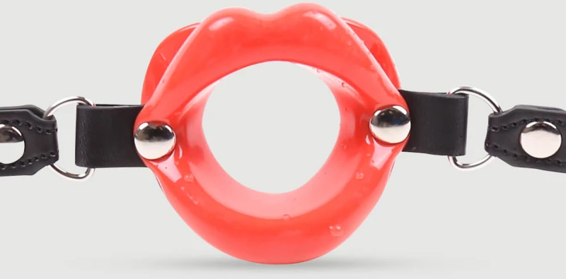 O Ring Gag Σε Σχήμα Στόματος O Ring Gag Mouth Shaped - Κόκκινο