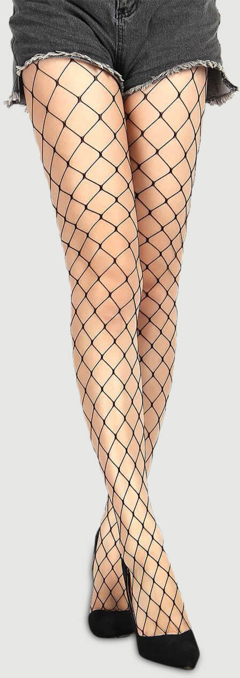Διχτυωτό Καλσόν Long Sheer Tight Fence Net Pantyhose - Μαύρο