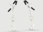 Σφιγκτήρες Θηλών Με Μεταλλικούς Γάντζους Nipple Clamps With Metal Hooks – Ασημί