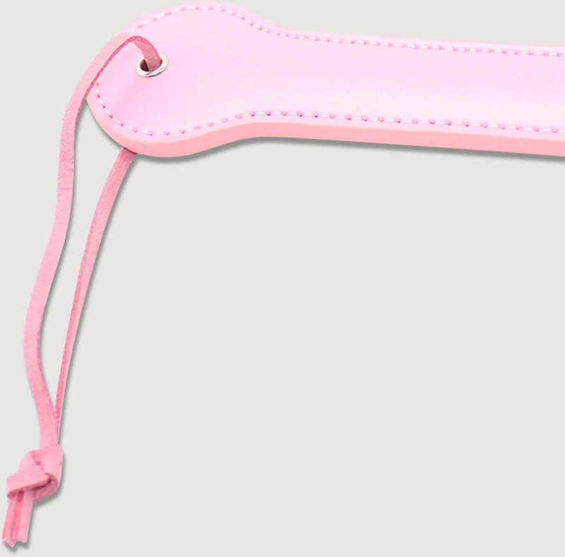 Δερμάτινο Paddle Με Ανάγλυφο PIG Leather Paddle With PIG Imprint – Ροζ