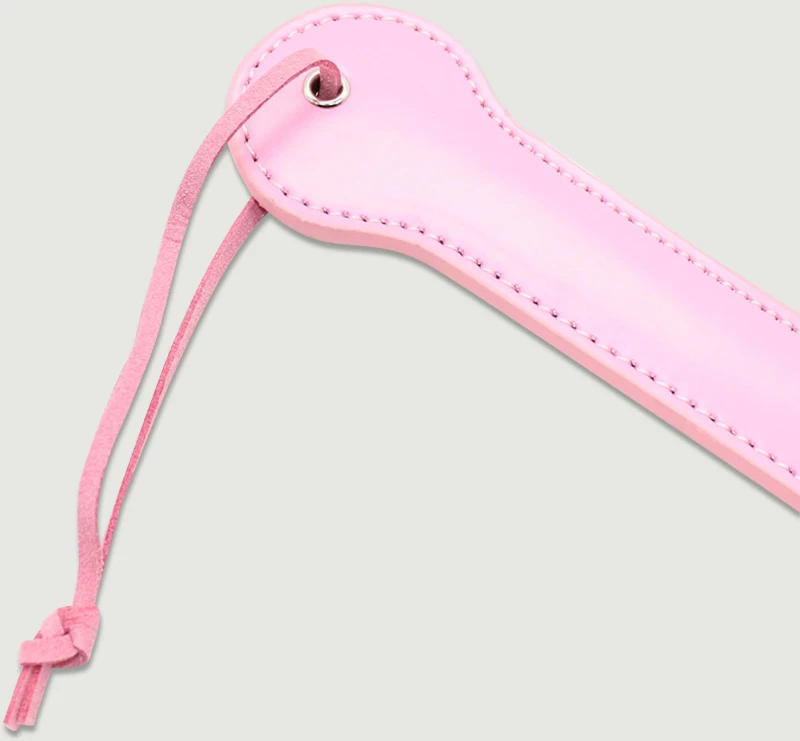 Δερμάτινο Paddle Με Ανάγλυφο PIG Leather Paddle With PIG Imprint – Ροζ