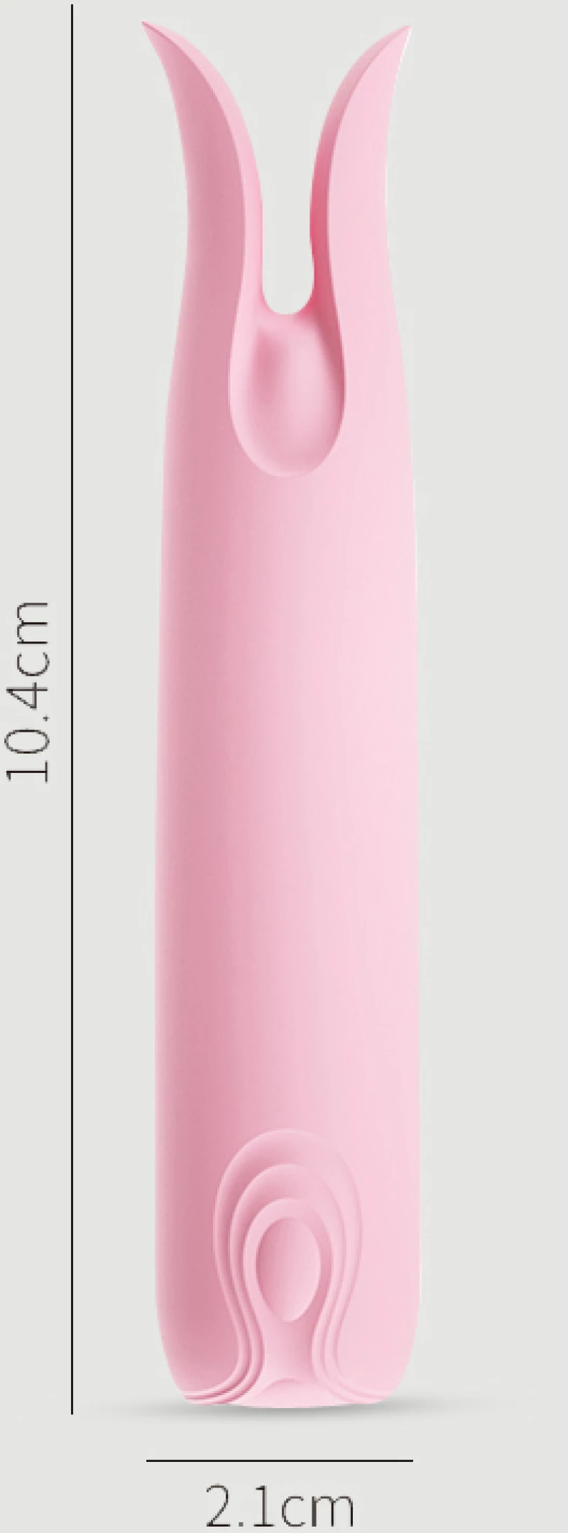 Mini Δονητής Από Απαλή Σιλικόνη Clitty Mini Liquid Silicone Vibrator - Ροζ