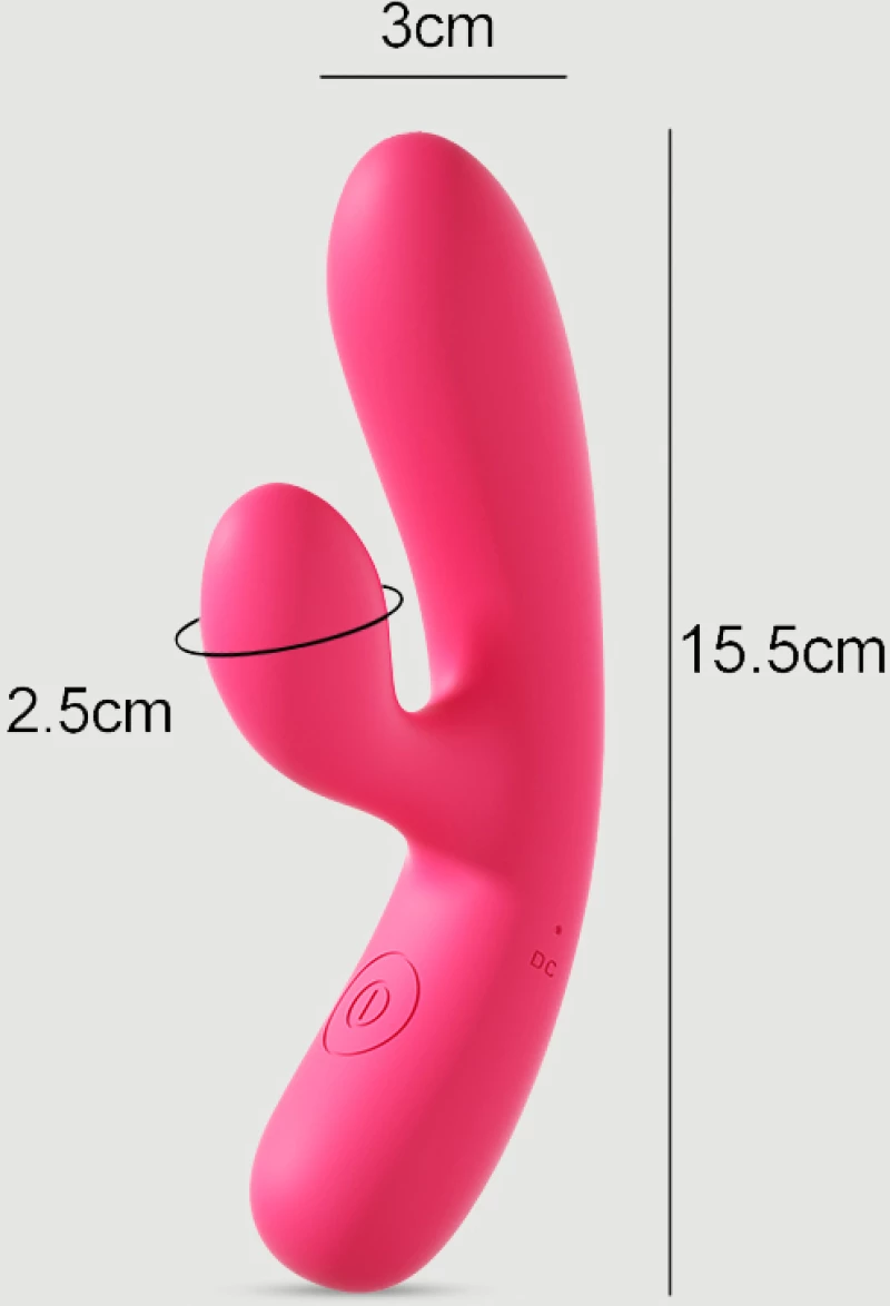 Rabbit Δονητής Από Απαλή Σιλικόνη Starter's Powerful Rosie Liquid Silicone Rabbit Vibrator - Ροζ