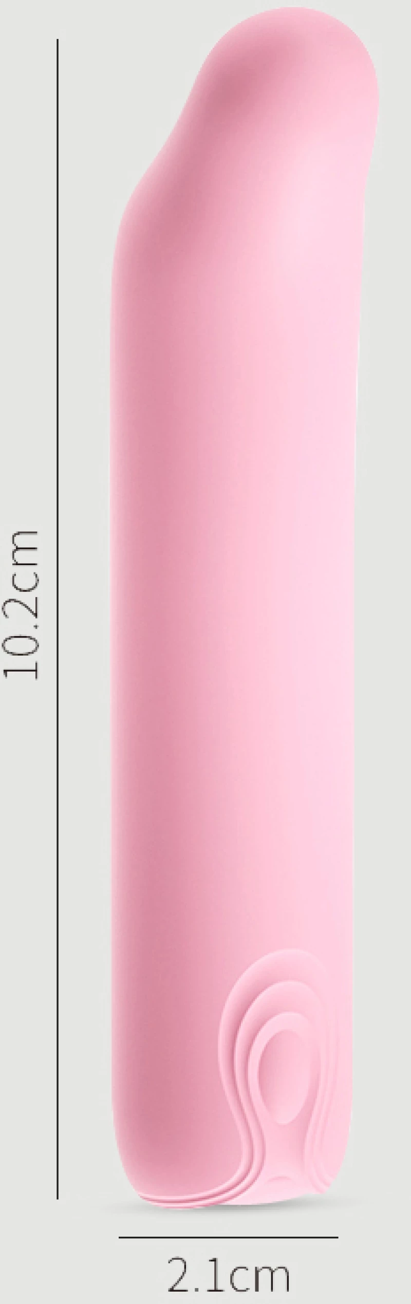 Mini Δονητής Από Απαλή Σιλικόνη Pointy Mini Liquid Silicone Vibrator - Μωβ