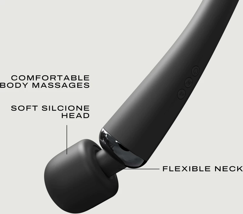 Δονητής Μασάζ Rechargeable Deluxe Megawand Vibrating Wand - Μαύρο
