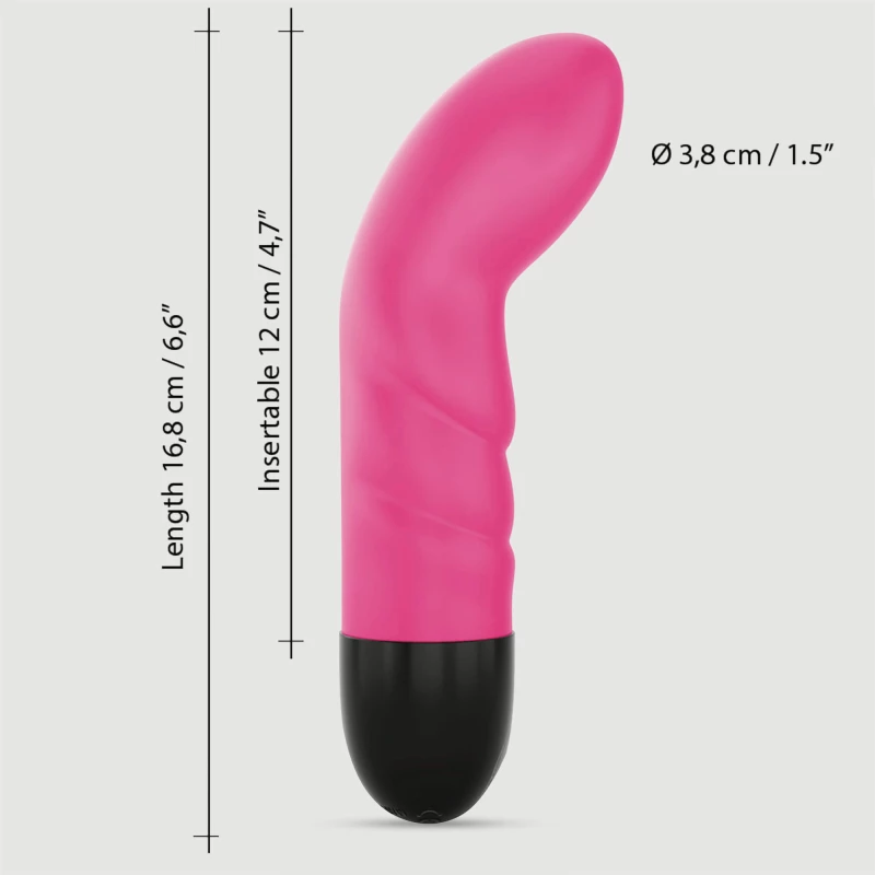 Δονητής Σημείου G Σιλικόνης Expert G Spot Curved Silicone Vibrator - Ροζ
