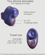 Δονητής Δαχτύλου Σιλικόνης Kisscool Silicone Tapping Finger Vibrator - Μωβ