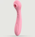 Αναρροφητής Σιλικόνης & Δονητής 2 σε 1 Gemini Premium Clitoral Suction Stimulator & Vibrator 2 in 1 - Ροζ