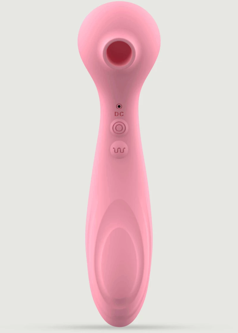 Αναρροφητής Σιλικόνης & Δονητής 2 σε 1 Gemini Premium Clitoral Suction Stimulator & Vibrator 2 in 1 - Ροζ