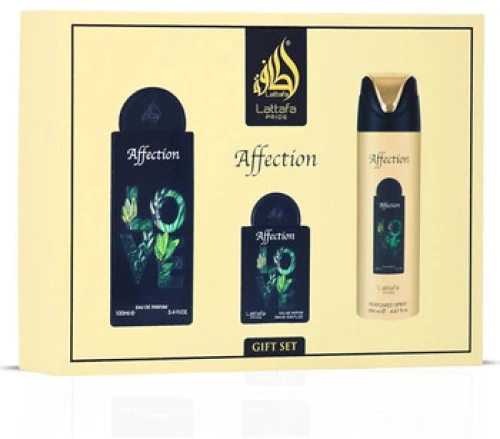 Lattafa Perfumes-Affection Dárková sada EDP 100 ml, deospray 200 ml a EDP 20 ml-100ml