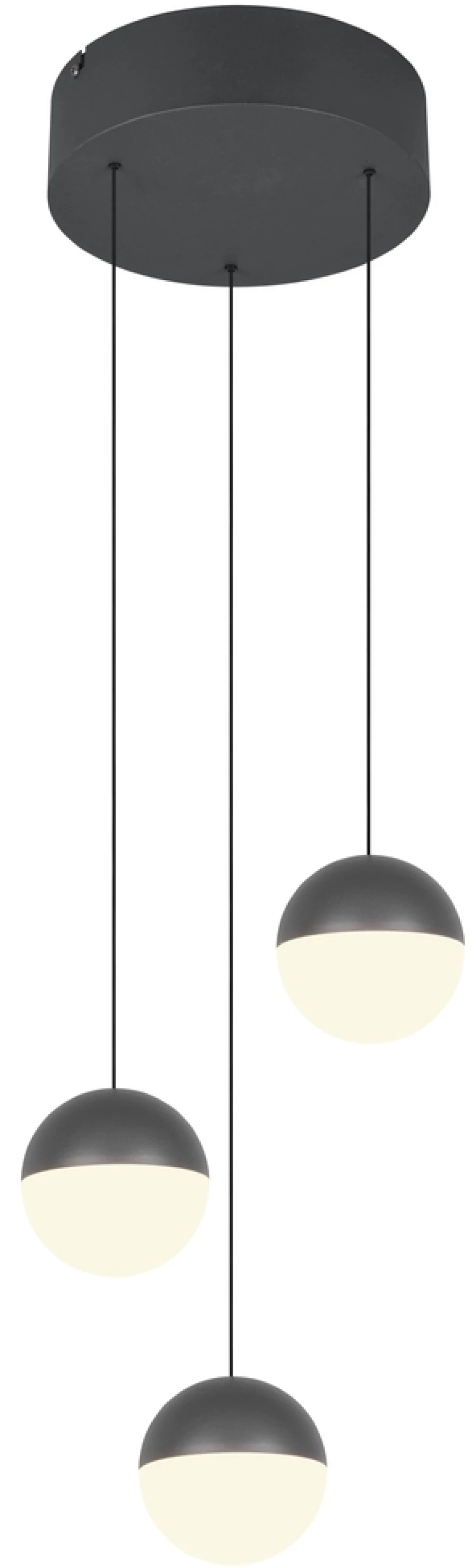 Φωτιστικό Κρεμαστό Reality Lighting -RL SENTA R33553342 Ανθρακί (Anthracite) 3000K