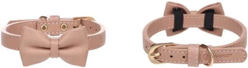 Flamingo Κολάρο Σκύλου Collar with Bow Tie Nela Pink S/M 20mm x 31-39cm