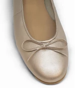 Bigshoes GA2137-13M Δερμάτινη Μπαλαρίνα Μεταλλικό Μπεζ