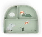 Done by Deer Δίσκος Από Πλαστικό Με Χωρίσματα Playground Green BR90009