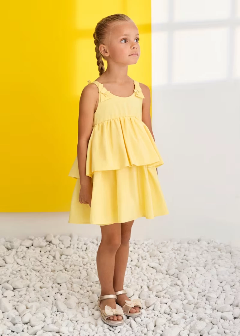 Abel and Lula Φόρεμα βολάν Κίτρινο 26-05041-072 Κορίτσι