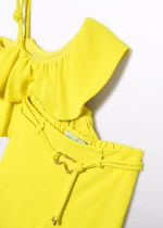 Abel and Lula Σετ παντελονι μακρυ κρεπ Limoncello 26-05283-027 Κορίτσι