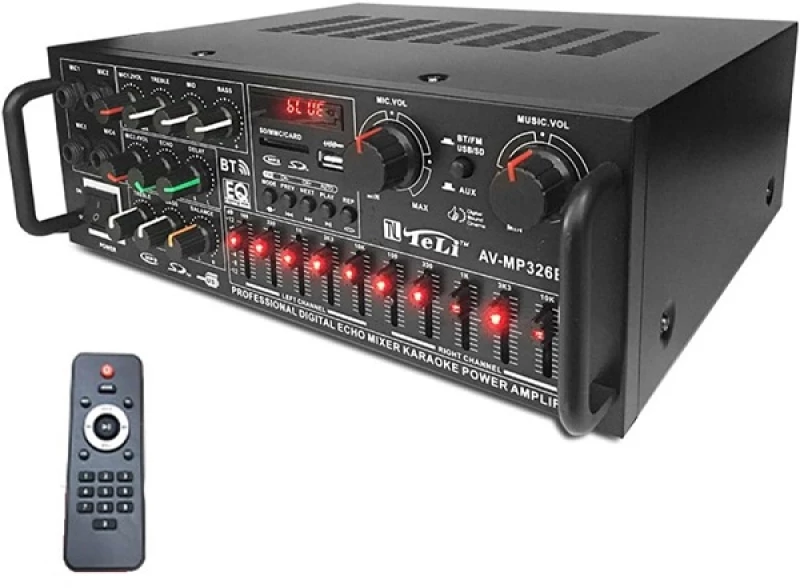 Ενισχυτής με λειτουργία karaoke, Bluetooth και τηλεχειριστήριο 326BT