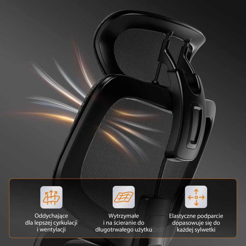 Καρέκλα γραφείου SENSE7 NOBU μαύρο