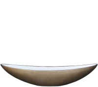 LIBERTA AMBROSIA ΜΠΩΛ ΔΙΑΚΟΣΜΗΣΗΣ 60x14x15cm ΤΕΧΝΗΤΗ ΠΕΤΡΑ BRASS ANTIKE
