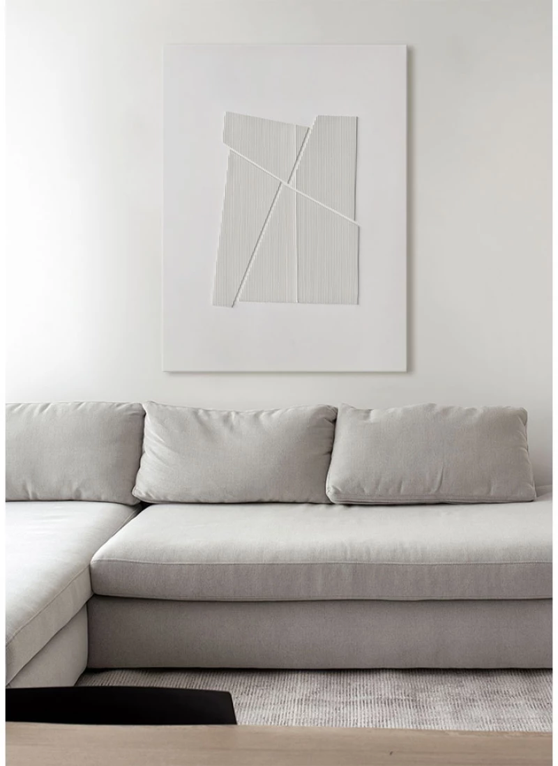 LIBERTA WHITESHADOW ΠΙΝΑΚΑΣ ΔΙΑΚΟΣΜΗΤΙΚΟΣ 75x100x3.8cm ΚΑΜΒΑΣ ΛΕΥΚΟ