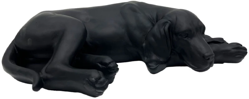 LIBERTA BULDON ΔΙΑΚΟΣΜΗΤΙΚΟ ΣΚΥΛΟΣ 39.5x22.5x10.5cm POLYRESIN ΜΑΥΡΟ